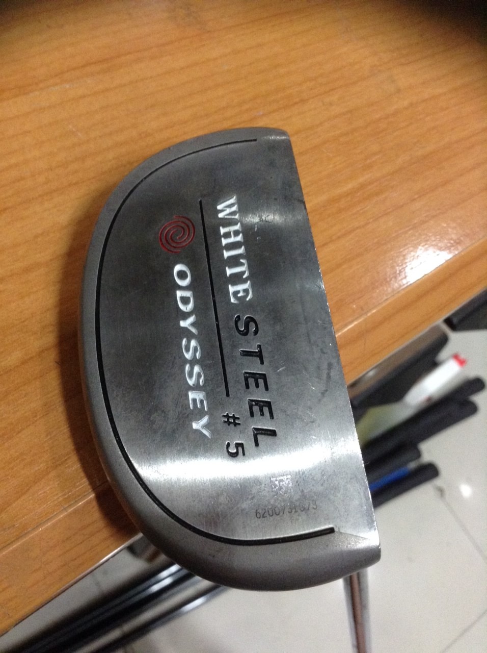 2000 พัตเตอร์ odyseey white steel #5 steel insert milled face กร