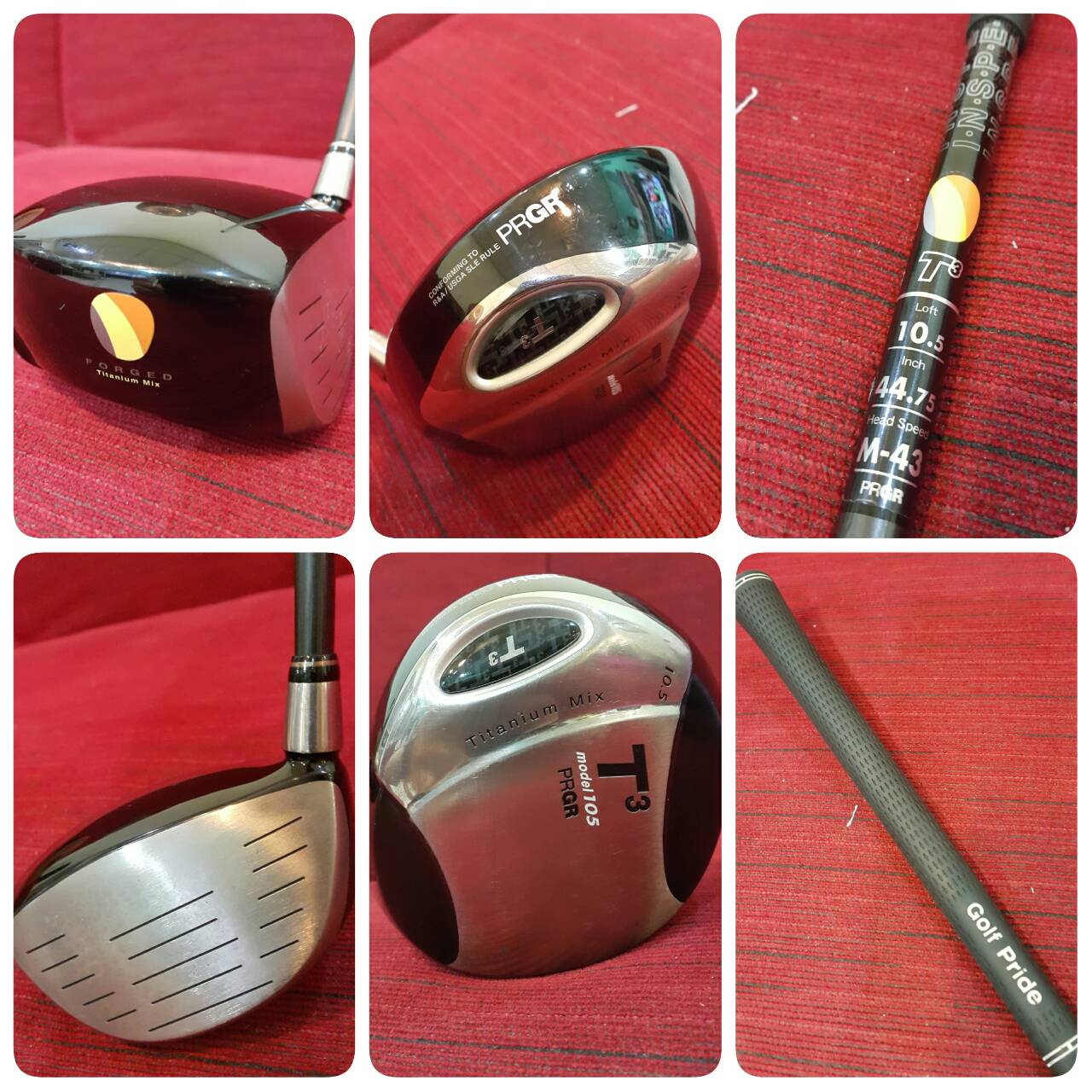 ขาย DRIVER PRGR T3 FORGED TITANIUM MIX