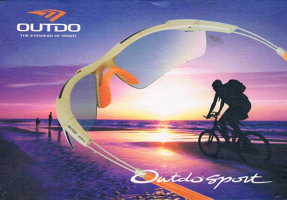 แว่นกันแดด OUTDO รูปทรงสปอร์ต แนว SPORT    Made in  Australia  โ