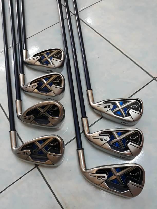 ชุดเหล็ก Callaway X22 เหล็ก 5-PW,SW  ก้านกราไฟต์ Flex SR  มือสอง