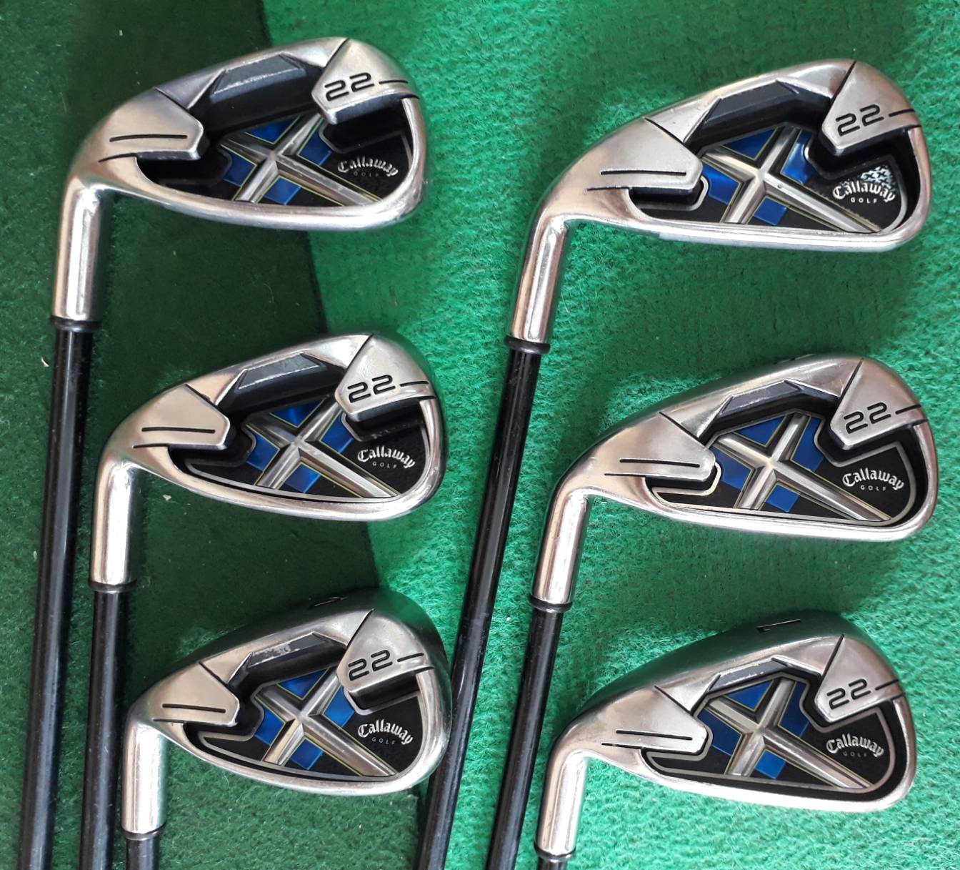 ชุดเหล็ก Callaway X20 เหล็ก5-PW Graphite Flex A มือสองเพียง 5700