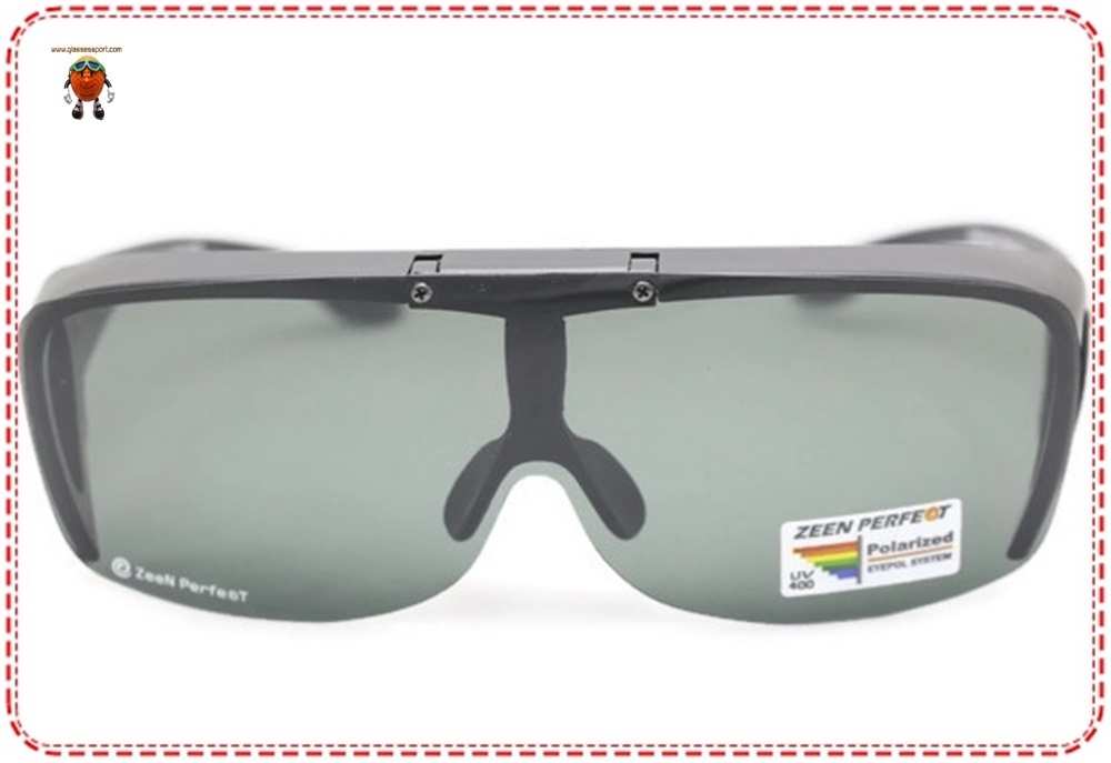 แว่นตาครอบสวมทับแว่นสายตา แบบ เปิด -ปิดได้ เลนส์ polarized golf 