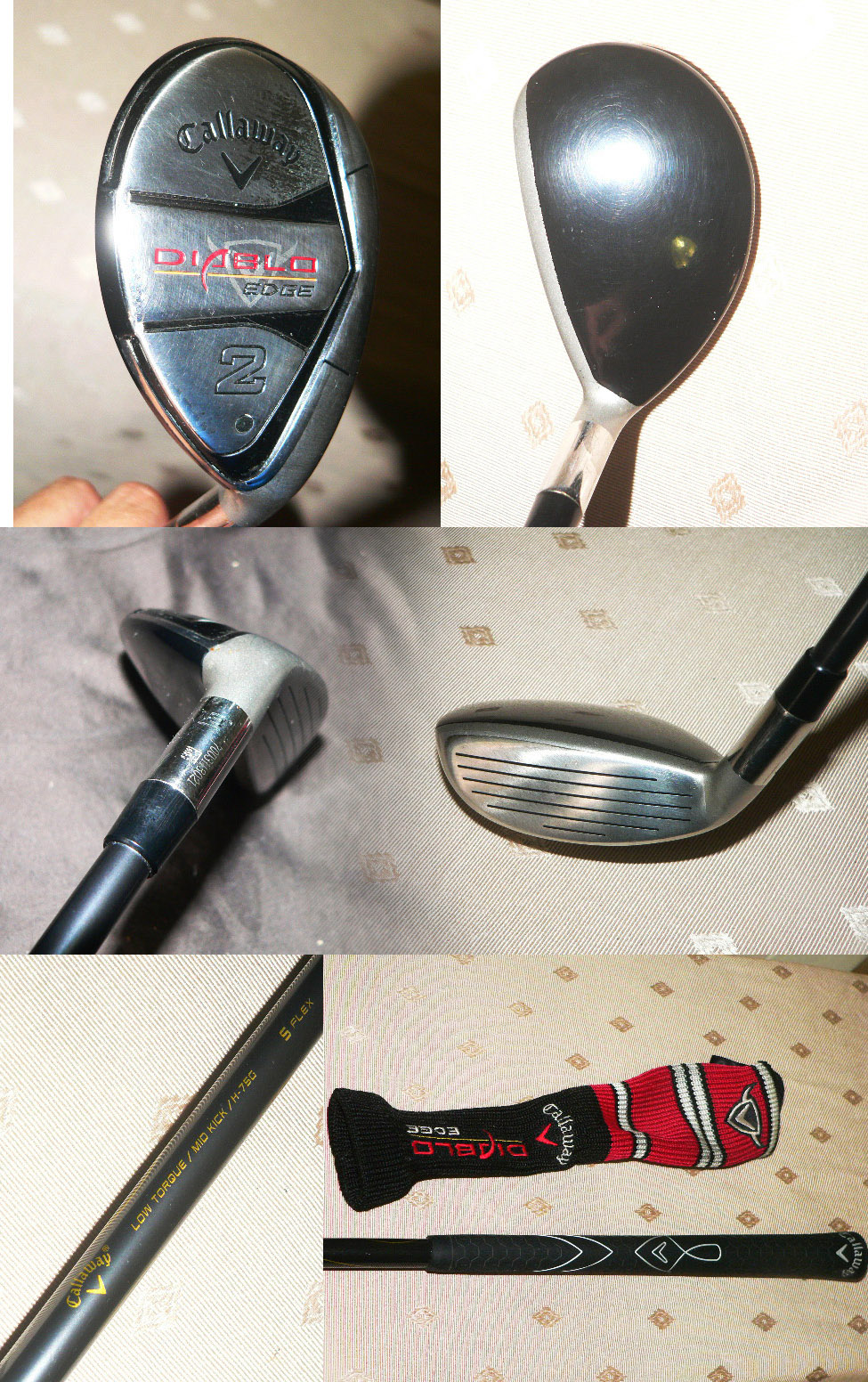 ขายถูก U2 Callaway Diablo Edge ก้านเดิมLow Torque/Mid Kick/H-75g