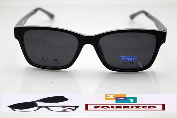 ++กรอบแว่นสายตา แบบมี clip on polarized 2 in 1 คลิปแม่เหล็กแบบเป